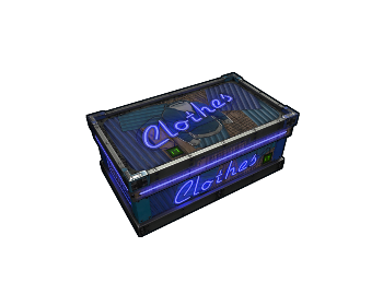 Neon Clothes Storage