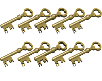 10x Mann Co. Supply Crate Key